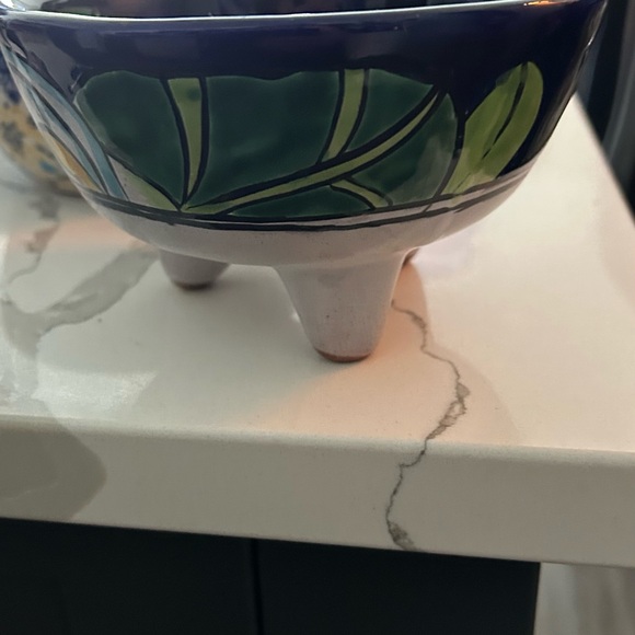 COPY - Handcrafted Ceramic Bowls Set - Blue, Green, Yellow - Picture 10 of 12